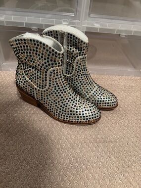 Mardi Gras style booties